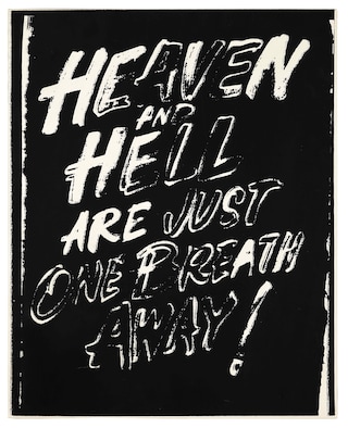 Andy Warhol, Heaven and Hell Are Just One Breath Away 