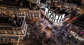 Patti Smith at Piccadilly Circus