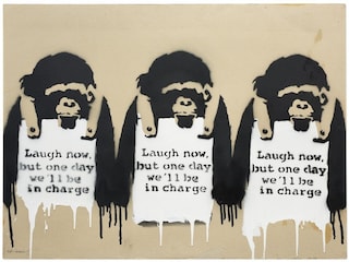 Banksy, Laugh Now But One Day We&#39;ll Be In Charge (2002)