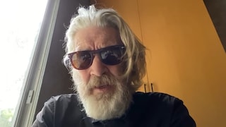 David Lynch debuts some new hair during his Weather Report