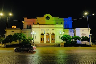Pride projection, Bulgaria’s parliament building, Sofia
