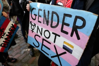 Trans rights protest at the LGB Alliance conference2
