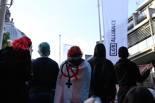 Trans rights protest at the LGB Alliance conference4