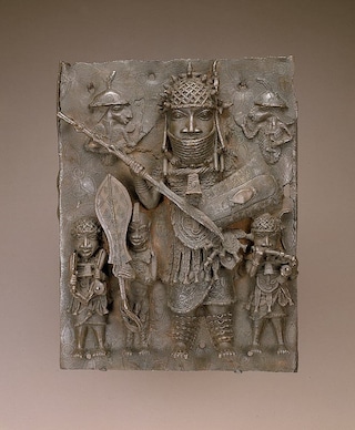 Benin kingdom court style plaque