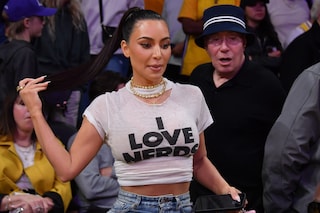 Kim Kardashian in her &#39;I Love Nerds&#39; t-shirt