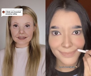 Uncanny Valley makeup beauty trend TikTok