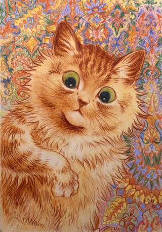 Louis Wain, “Ginger Cat” (1931)