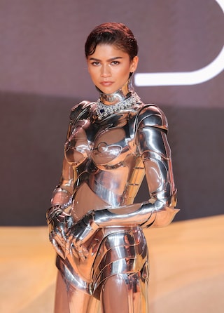 Zendaya at the Dune 2 premiere London in Mugler archive 95