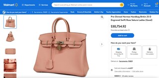 Hermes Birkin Walmart online store