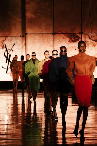 Saint Laurent SW25 womenswear show by Anthony Vaccarello