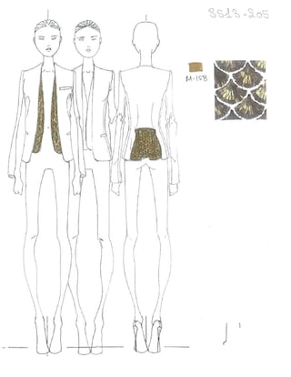 Exclusive design sketch: Altuzarra Womenswear SS13