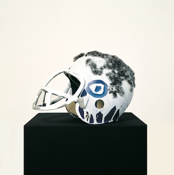 basquiat football helmet Jean-Michel Basquiat: Art and Objecthood