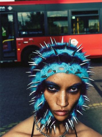 Georgia Palmer pays tribute to Jean Paul Gaultier's punk chic