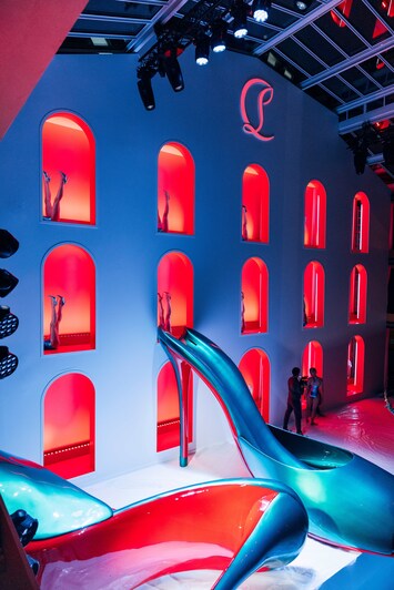What went down at Christian Louboutin's crazy, camp PFW show