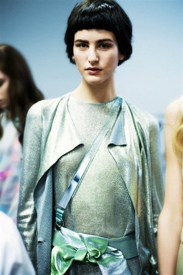 Athena&#39;s chainmail knitwear look from the Emporio 0
