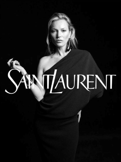 Saint Laurent Kate Moss AW23 campaign 