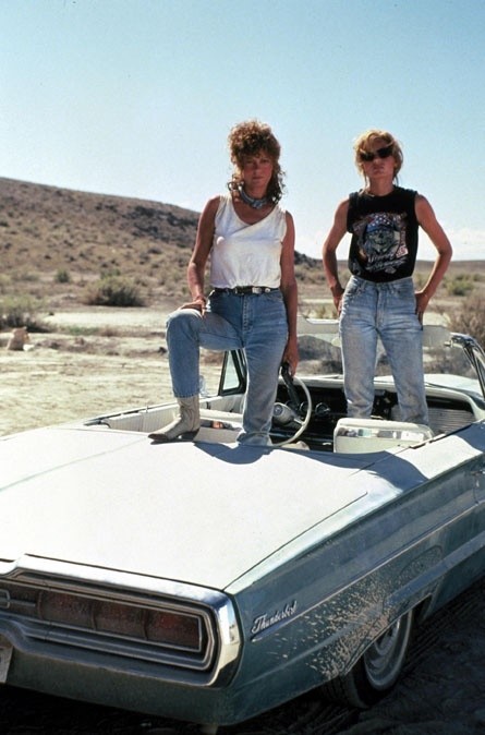 Thelma and Louise in girl power denim