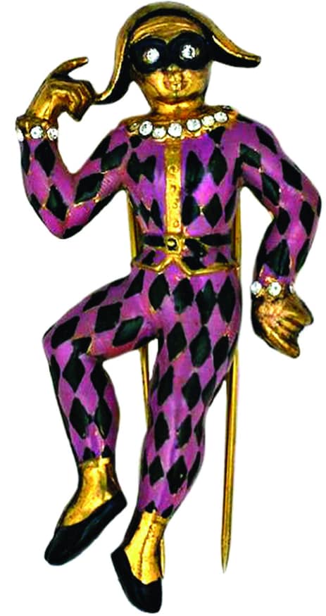 Jean Schlumberger for Schiaparelli Harlequin Brooc