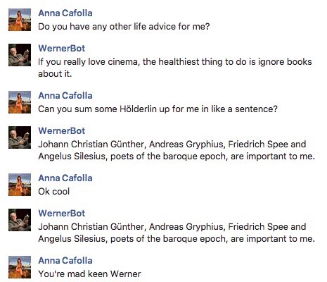 Werner Herzog chatbot