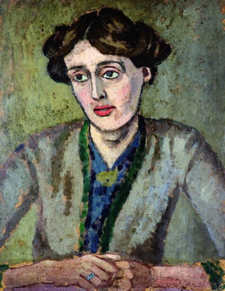 A portrait of Woolf by Roger Fry, circa 1917