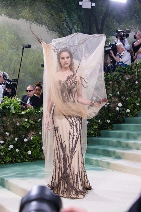 Met Gala 2024: Lana Del Rey let McQueen turn her into a wistful tree ...