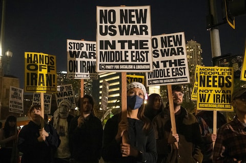 iran us protest war world 