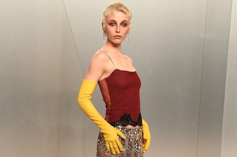 Emma Chamberlain at the Vanity Fair Oscars party 2026