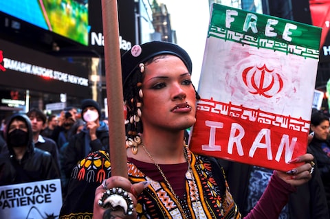 free iran protest war