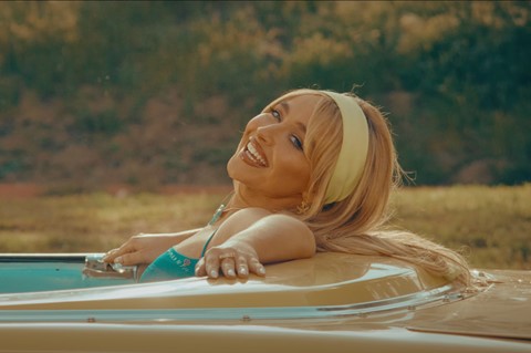 Sabrina Carpenter in the Espresso music video