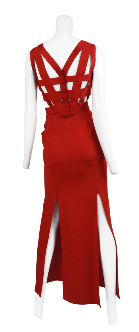 Gianni Versace Bondage Dress Back from Resurrectio 2