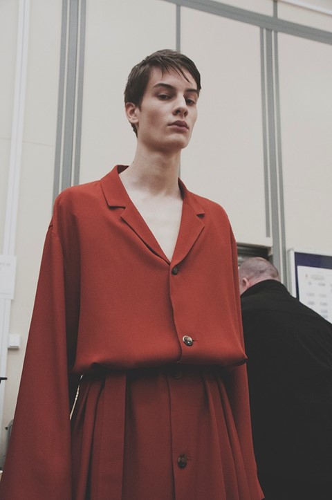 J.W. Anderson SS15 Mens collection, Dazed backstage