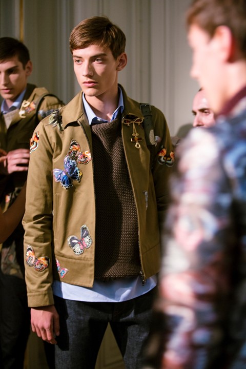 Valentino SS15 Mens collections, Dazed backstage