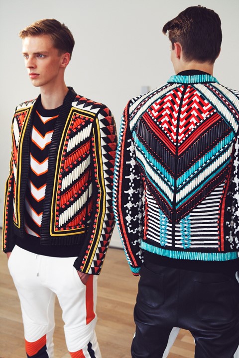 Balmain SS15 Mens collections, Dazed backstage