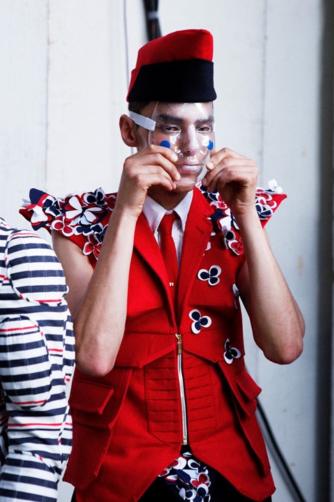 Thom Browne SS15 Mens collections, Dazed backstage