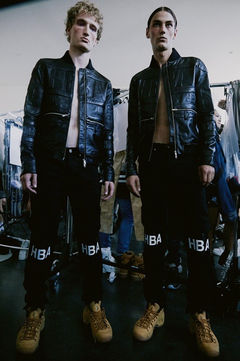 Backstage at Hood by Air SS15
