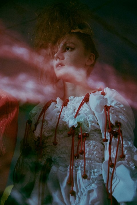 Backstage at Meadham Kirchhoff SS15