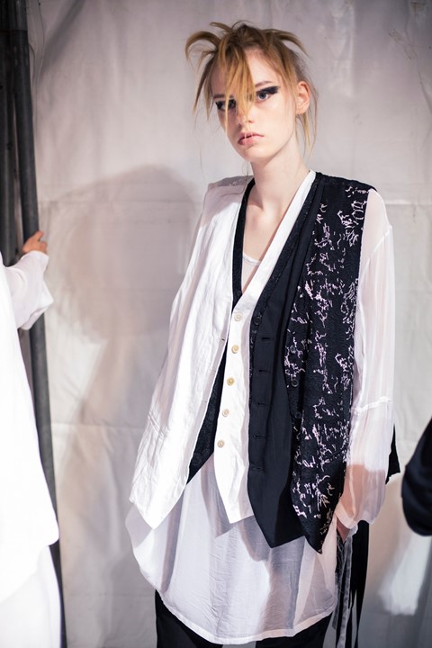 Backstage at Ann Demeulemeester SS15 Dazed