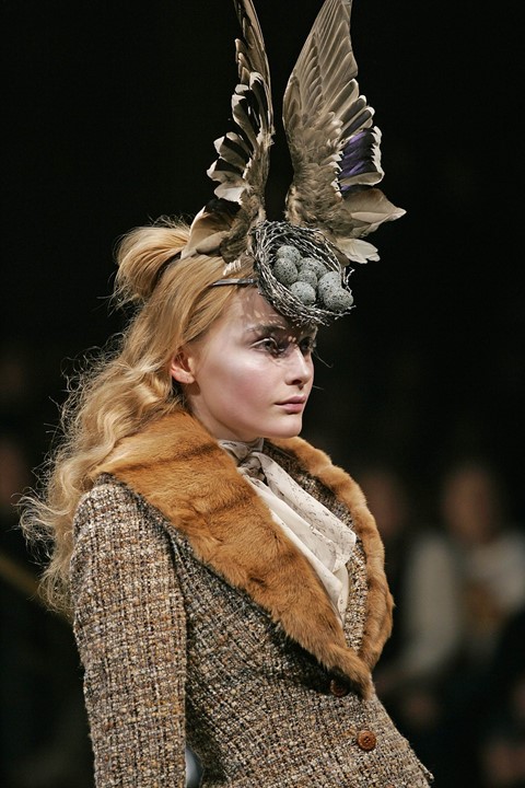 McQueen Savage Beauty birds nest headdresses