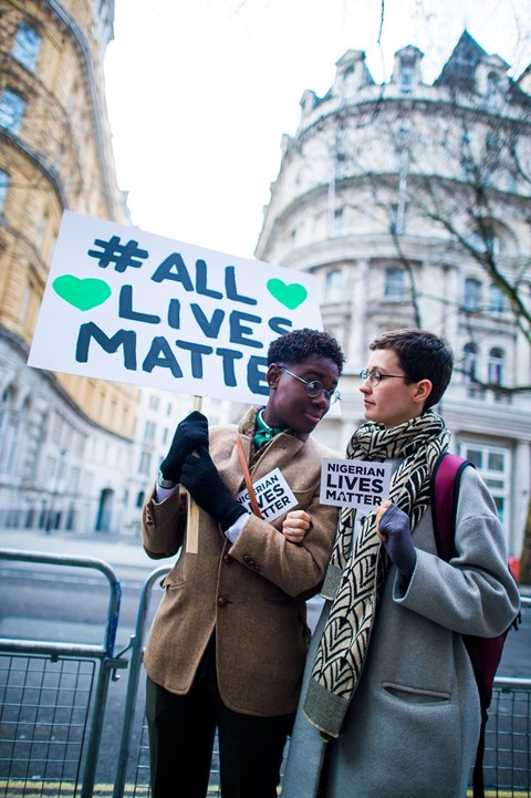 Nigerian Lives Matter Boko Haram protest in London