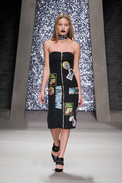 Ashley Williams AW15, Womenswear, Black Bandeau Zip Dress