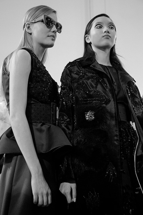 Rochas AW15, Dazed backstage, Womenswear