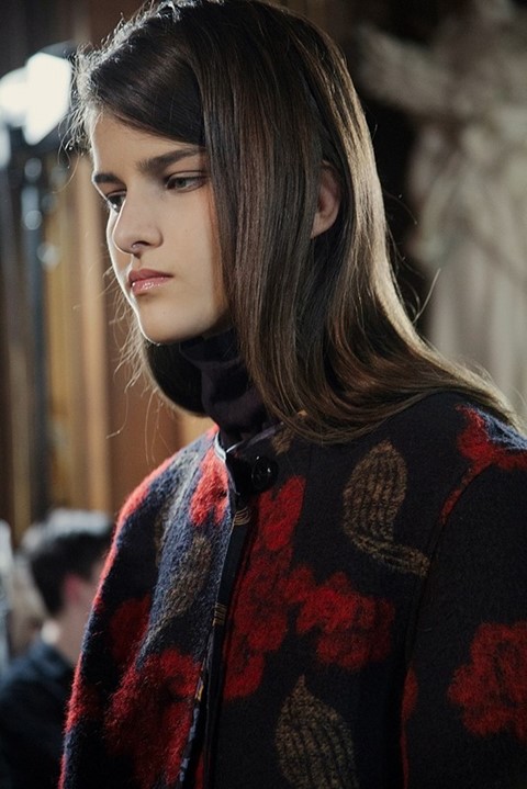 Astrid Holler (IMG) at Dries Van Noten AW15, Dazed new faces