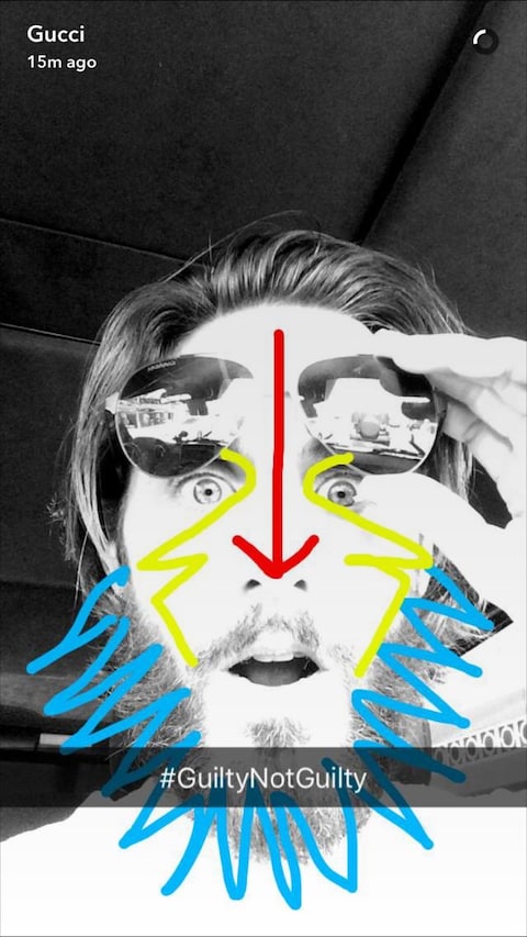 Jared Leto’s Gucci Snapchat takeover 8