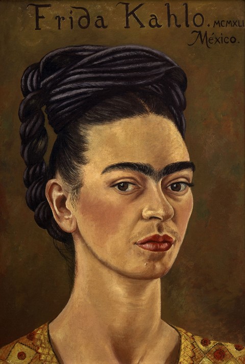 Kahlo, Frida, Self-Portrait with Red and Gold Dress, 1941, O