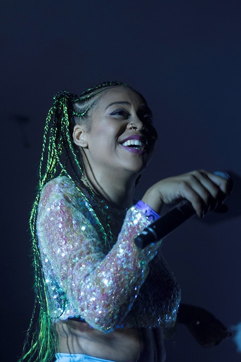 Sho Madjozi and DJ Lag performing at Unsound, 2018