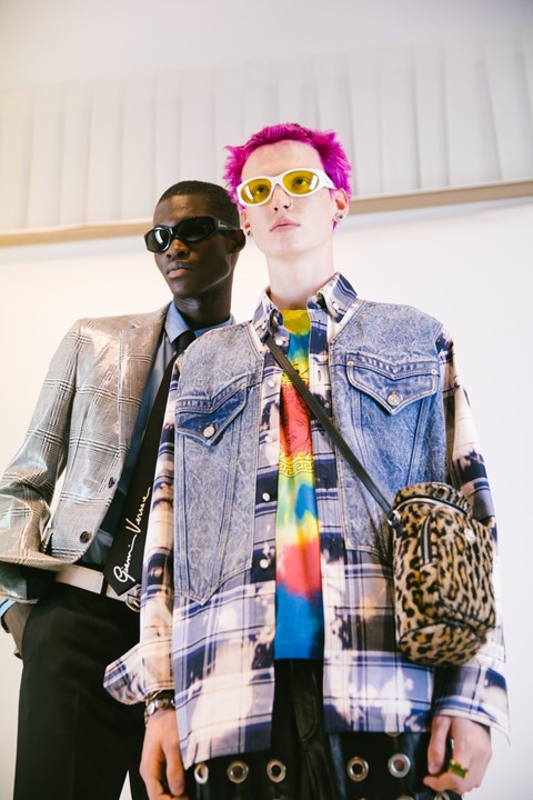 New Wave, 90s rave, and an homage to Keith Flint at Versace SS20 Menswear