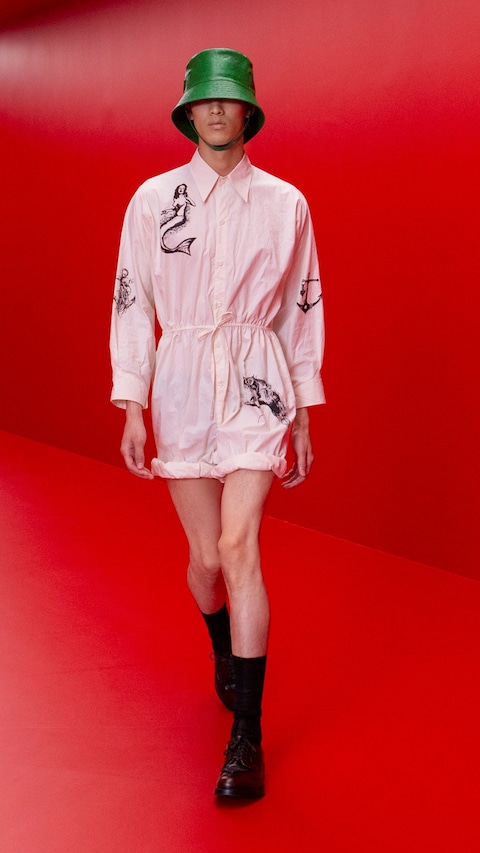 Prada menswear SS22 collection by Miuccia and Raf Simons 15