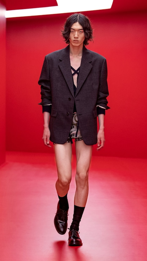 Prada menswear SS22 collection by Miuccia and Raf Simons 18