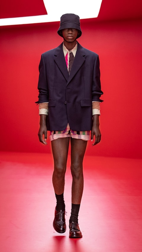 Prada menswear SS22 collection by Miuccia and Raf Simons 19