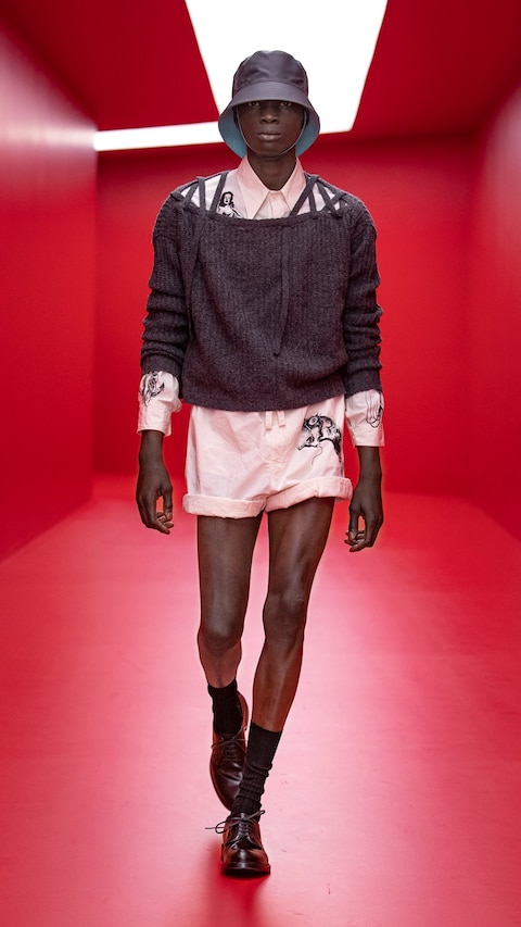 Prada menswear SS22 collection by Miuccia and Raf Simons 20